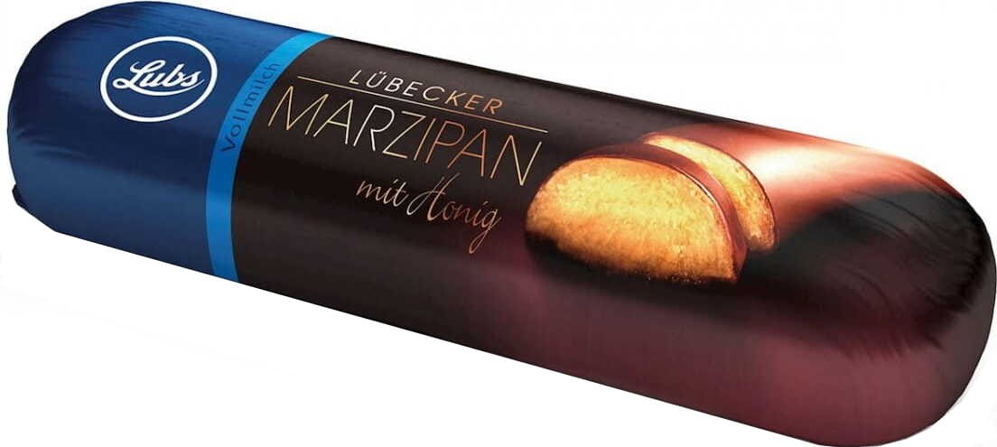 Marzipan mit Liebstöckel in Milchschokolade BIO 50 g - LUBS