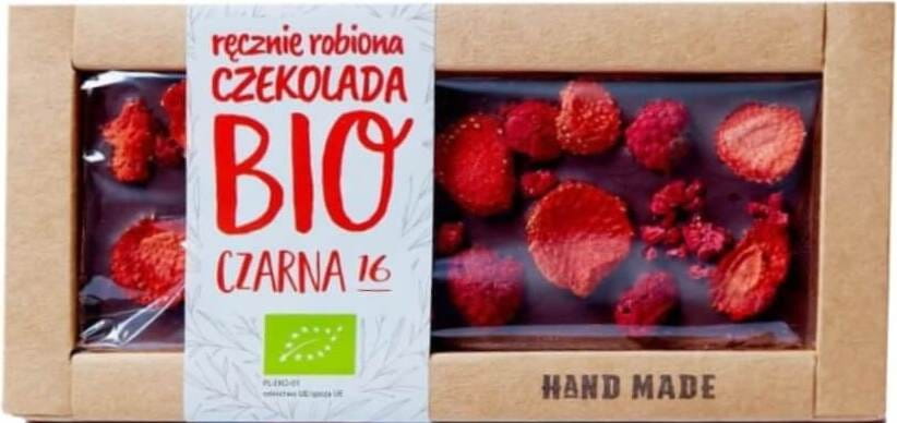 Chocolate para sobremesa com morangos e framboesas BIO 53 g - STAROPOLSKA SÜSSWAREN