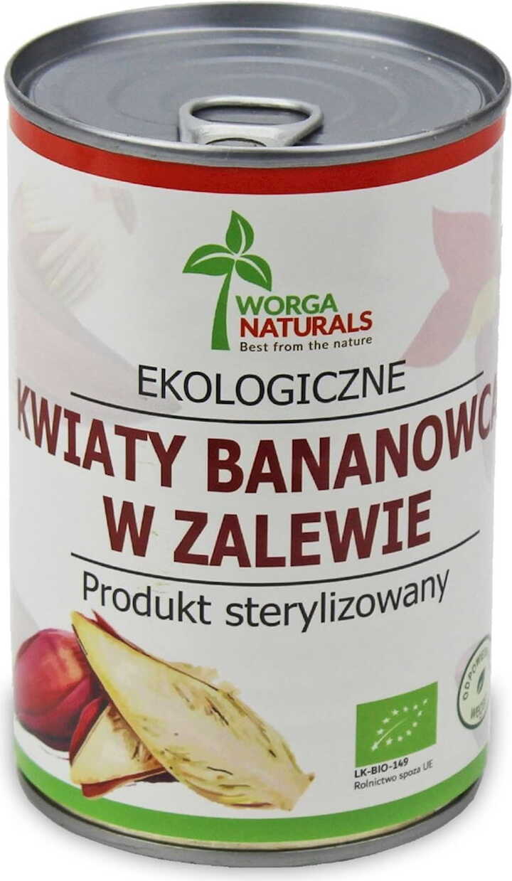 Bananenblüten in Salzlake BIO 400 g (220 g) (Dose) - WORGA NATURALS