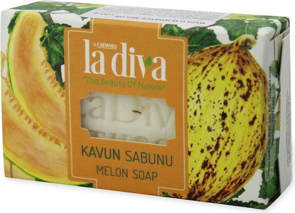 Melonterningesæbe 100 g - LA DIVA