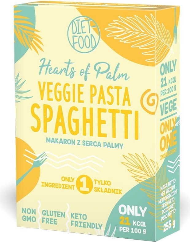 Cœur de Palmier Pâtes Spaghetti sans gluten BIO 255 ​​g ALIMENTATION RÉGIME 