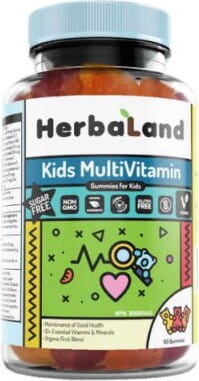 Multivitamingeleer för barn Barnens multivitamin 90 st. HERBALAND