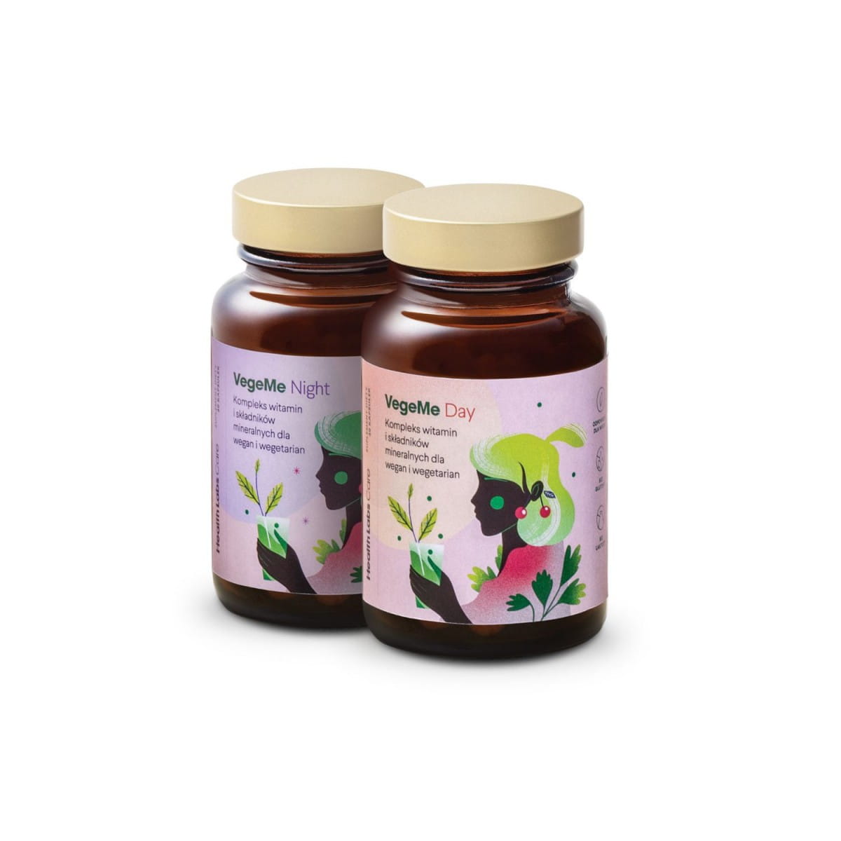 Kapsler til støtte og supplering af en plantebaseret kost (vege me) 60 stk (30 stk x 2) - HEALTH LABS