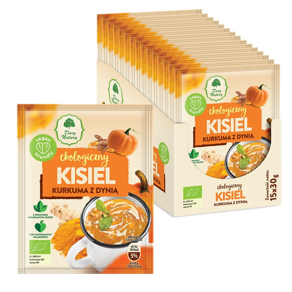 Kissel di curcuma con zucca senza glutine BIO 30 g - DONI DELLA NATURA