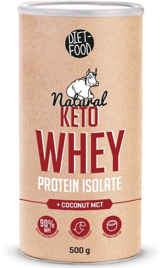 Keto syrovátkový protein s kokosem MTC BIO 500 g - DIETNÍ POTRAVINA