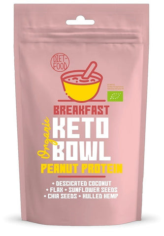 Keto Bowl Erdnussprotein BIO 200 g - DIÄTISCHE LEBENSMITTEL