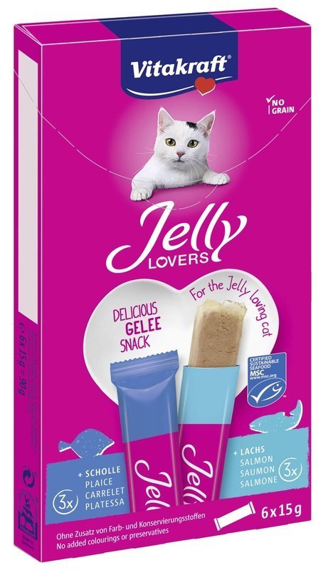 JELLY LOVERS Lachs/Flunder 6x15g/KATZE - VITAKRAFT