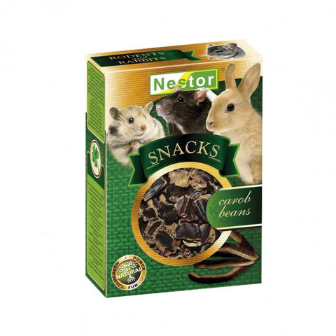 Snacks für Nagetiere und Kaninchen - Johannisbrot 60 g [OSCS] - NESTOR