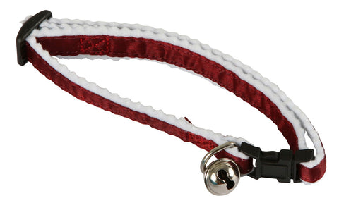 Reflektierendes Halsband mit Sicherheitsverschluss für Katze 10 mm, Rot [82643] - KERBL