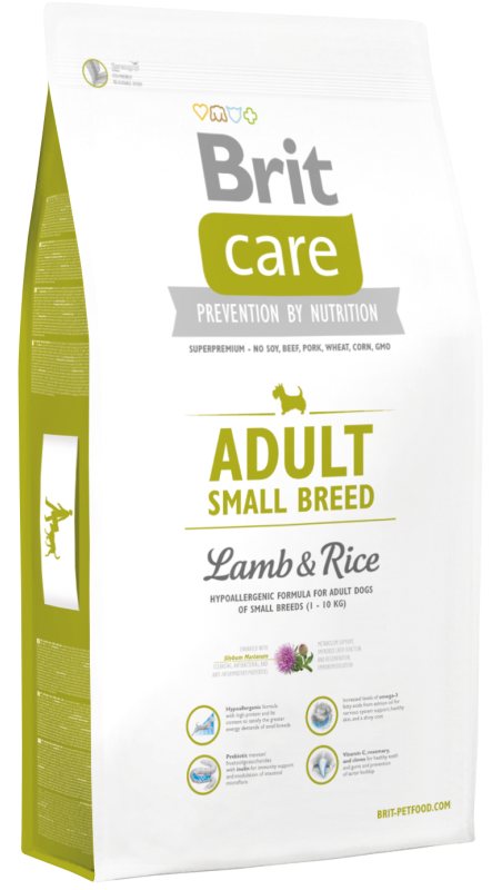 CARE Adult Small Breed Lamm & Reis 7,5kg - BRIT