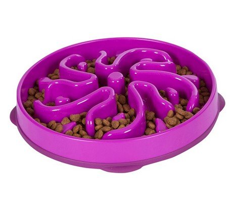 Plastik Slow Food Napf GROSS lila [51003] - FUN FEEDER