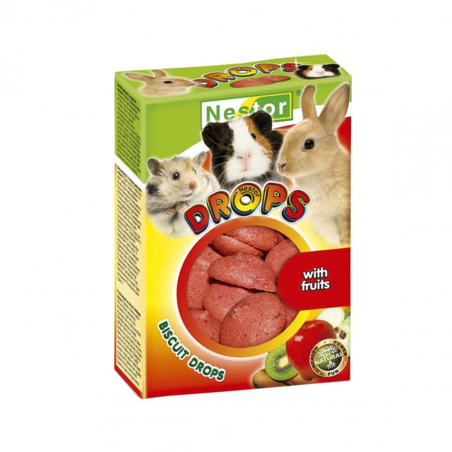 Schwammbonbons für Nagetiere und Kaninchen mit Früchten 35g [ODO] - NESTOR