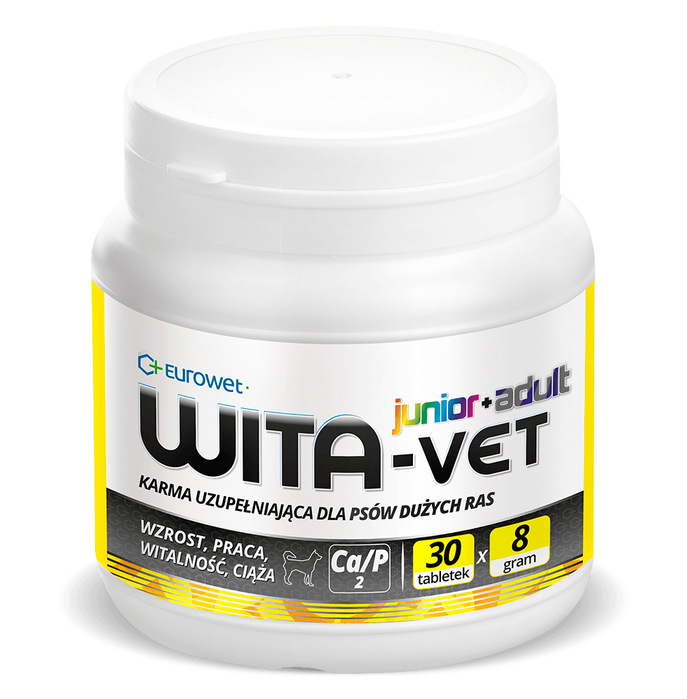 Wita-Vet Ca/P=2 - Vitaminergänzung für Hunde 8g 30 Tab. -EURET