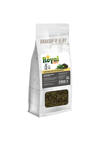 Royal Snack - eine Zusammensetzung aus Kräutergranulat 200g - BIOFEED