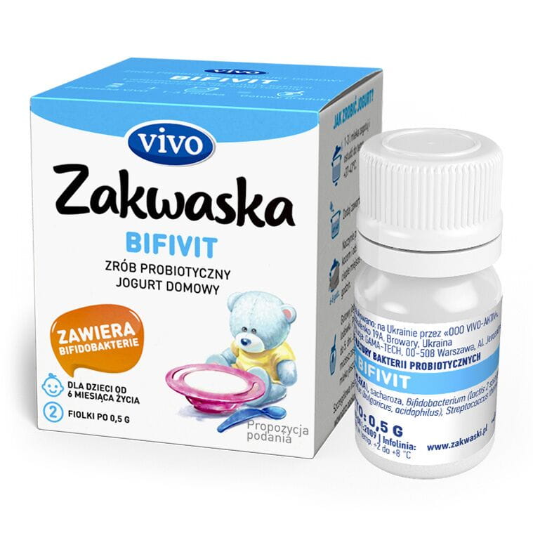 Hemmagjord yoghurt Bifivit levande bakteriekulturer probiotisk förpackning 2 x 05g QUELLE VIVO