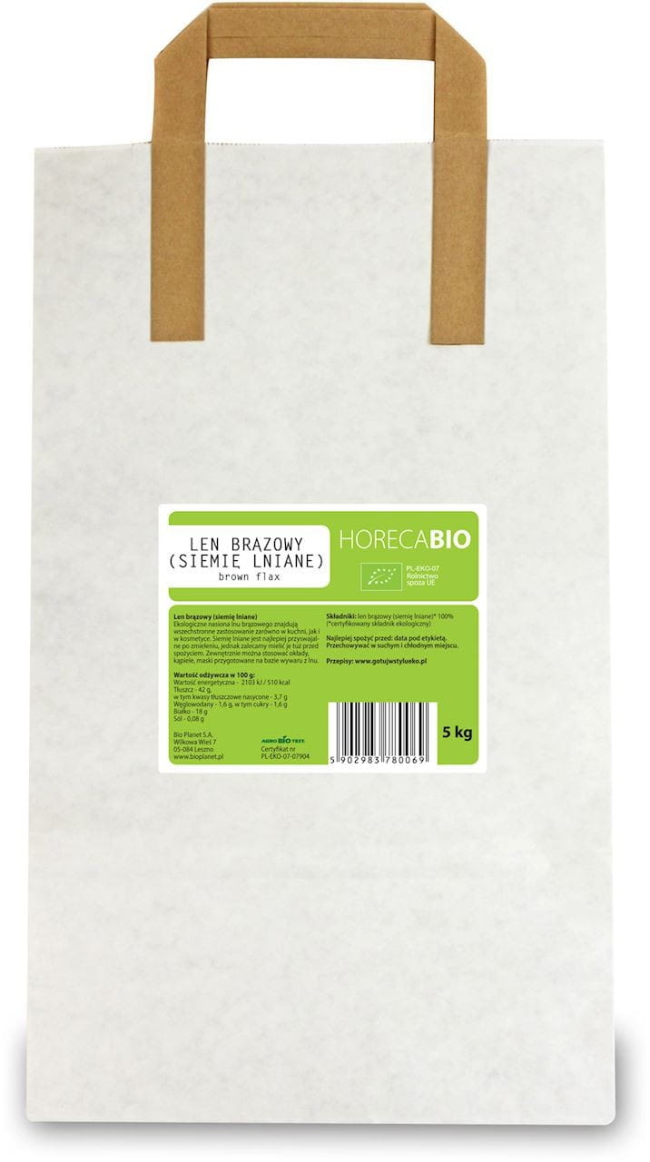 Brun lin (linfrön) BIO 5 kg - HORECA
