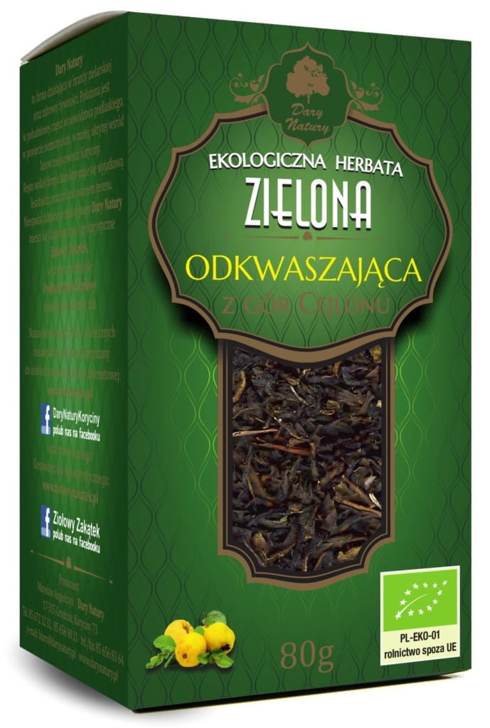 Ceai verde alcalinizant BIO 80 g - DARURILE NATURII