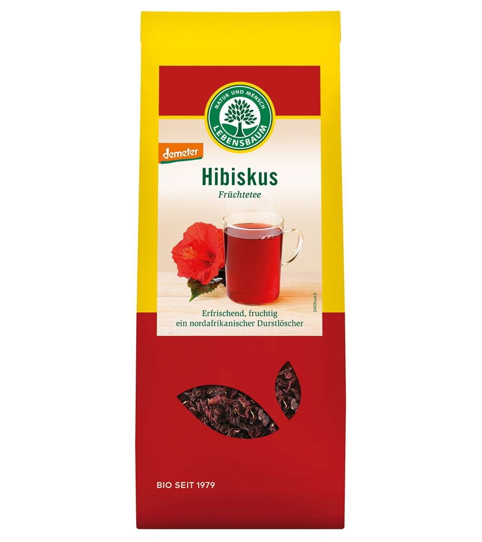 Hibiskus demeter Tee BIO 50 g - LEBENSBAUM