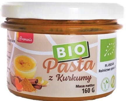 Pasta de cúrcuma sem glúten orgânica 160 g PREWENIS