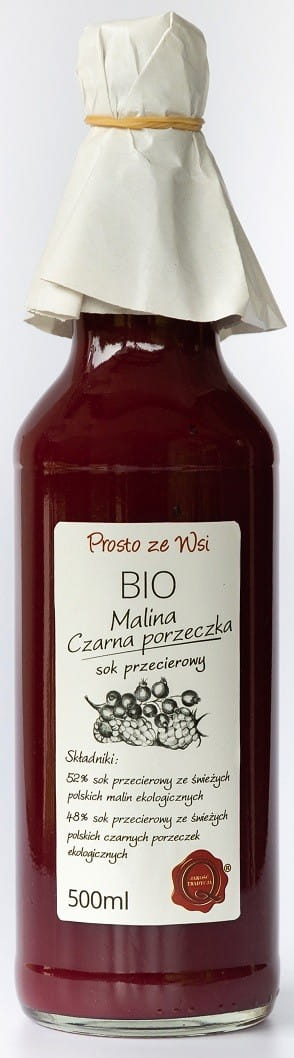 Jus puri raspberi - kismis hitam BIO 500 ml - GERADE AUS DEM LAND