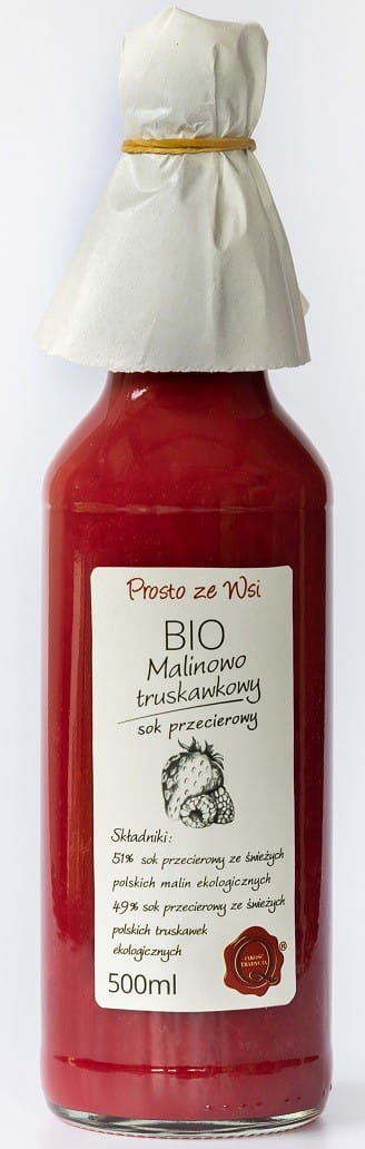Jus puri raspberi - Strawberi BIO 500 ml - LANGSUNG DARI KAMPUNG