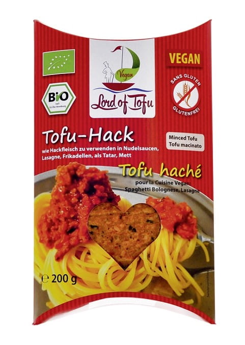 Vegaaninen tuote A'LA jauheliha spagettille gluteeniton BIO 200 g - LORD OF TOFU