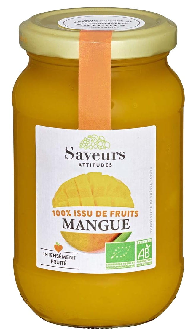 Mango mousse ORGANIC 310 g - SAVEURS ET FRUITS