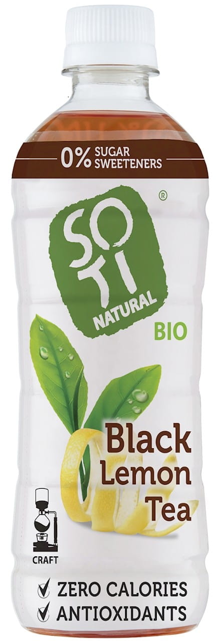Cold Brew Tea, sort te med citron, glutenfri BIO 500 ml - SOTI