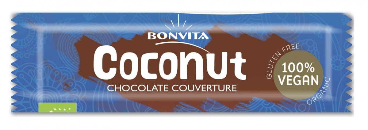 Tyčinka s kokosovou náplní v čokoládové polevě BIO bez lepku 40 g - BONVITA