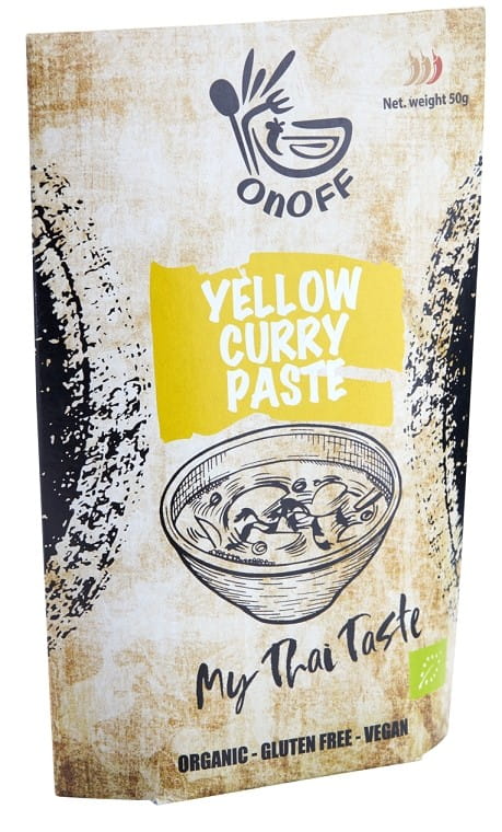 Pasta de curry amarela sem glúten orgânica 50 g (sachê) - ONOFF SPICES