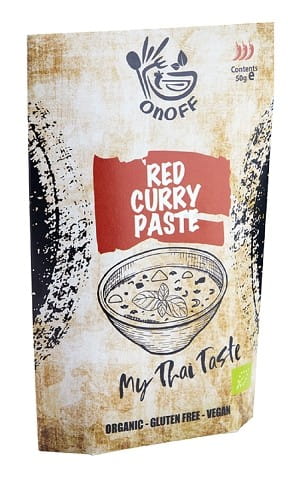 Pasta de curry roja BIO sin gluten 50 g (bolsa) - ONOFF SPICES