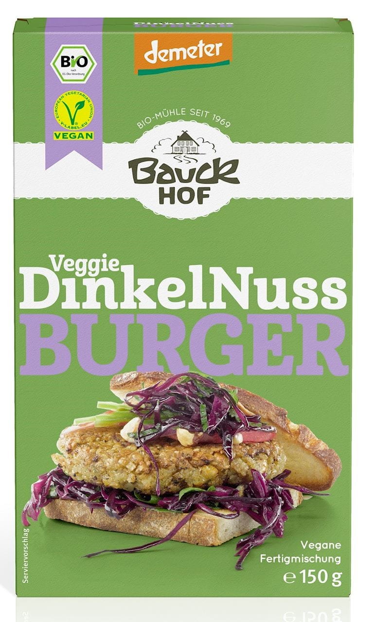 Mix para hambúrguer de granola com nozes orgânico 150 g - BAUCK HOF