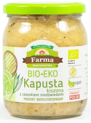 Crauti con aglio orsino BIO 480 g (420 g) - FARMA ŚWIĘTOKRZYSKA