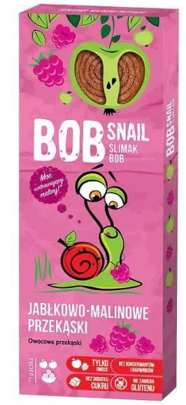 Snack-Snacks äpple och hallon 30 g BOB SNAIL