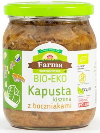Sauerkraut med østershatte glutenfri BIO 420 g - FARMA ŚWIĘTOKRZYSKA