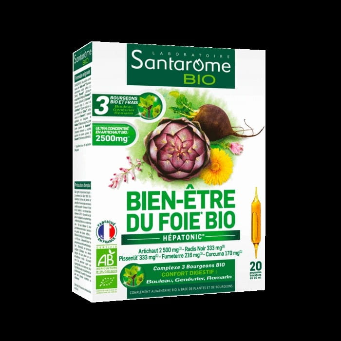 Formule na podporu práce jater BIO v ampulích (20 x 10 ml) 200 ml - SANTAROME