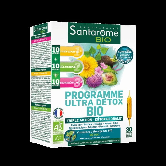 Formule na podporu detoxikace BIO v ampulích (30 x 10 ml) 300 ml - SANTAROME
