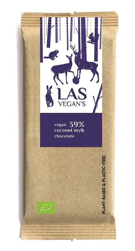 Organic chocolate and coconut bars 50 g - LAS VEGANS