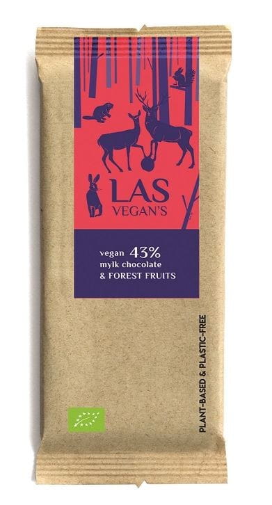 Barrette di cioccolato e frutta BIO 50 g - LAS VEGANS