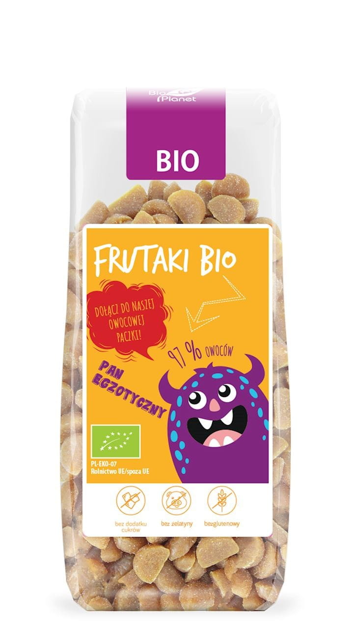 Exotische gummibeertjes zonder toegevoegde suikers glutenvrij BIO 100 g - FRUTAKI