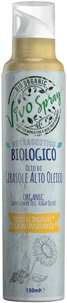 Olio di girasole ad alto contenuto di acido oleico BIO-Spray 150 ml - VIVO SPRAY