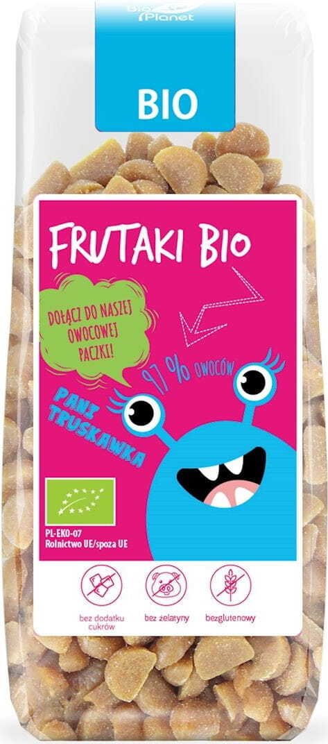 Lady Erdbeer Gelébonbons utan tillsatt socker glutenfri EKO 100 g - FRUTAKI