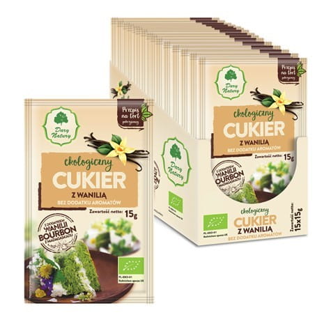 Cukr s bourbon vanilkou BIO 15 g - DARY PŘÍRODY