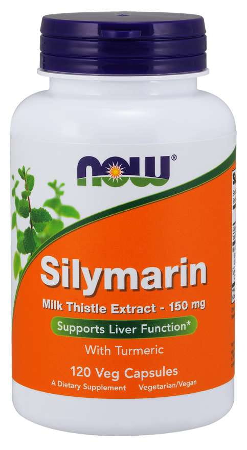 Silymarin, Silymarin aus Mariendistel und Kurkuma 120 Kapseln NOW FOODS