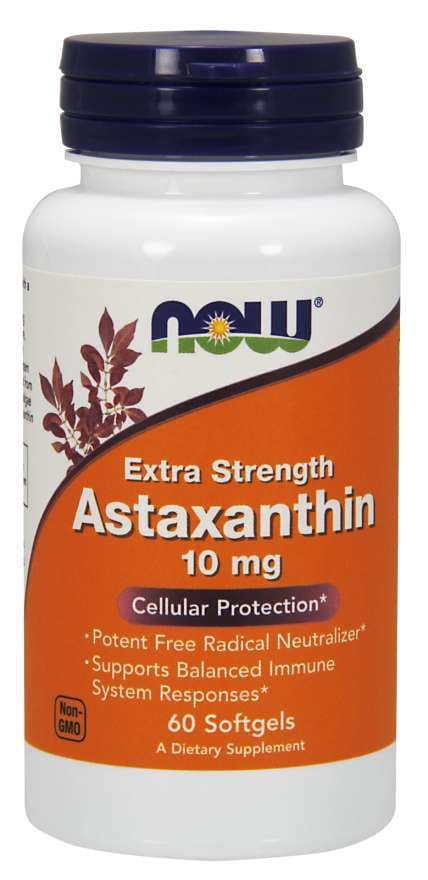 Natuurlijk Astaxanthine 10 MG 60 Capsules NOW FOODS