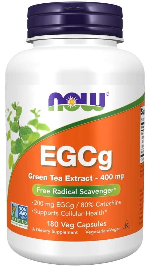 Eggcg สารสกัดชาเขียว สารสกัดชาเขียว 400 มก. 180 แคปซูล NOW FOODS