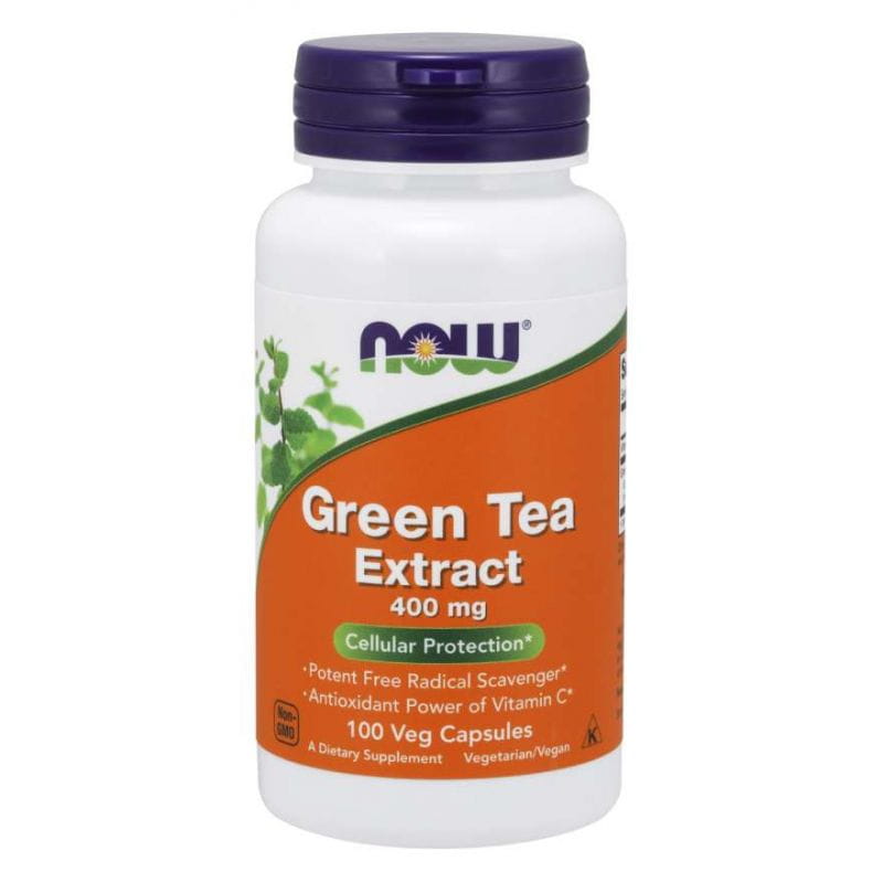 Extract de ceai verde Extract de ceai verde 400 MG 100 capsule NOW FOODS