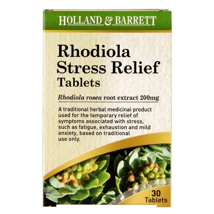 Rhodiola Pengurangan Tekanan 30 Tablet HOLLAND & BARRETT