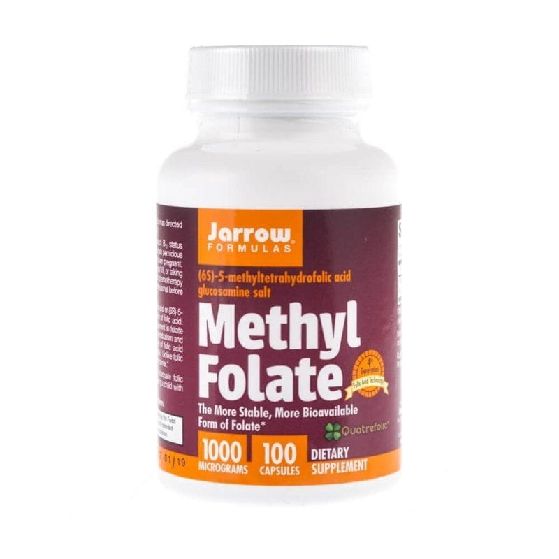 Methylfolate Folic Acid 100 Capsules JARROW FORMULA