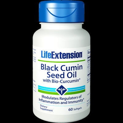 बायोकरक्यूमिन के साथ काली जीरी का तेल 60 कैप्सूल जीवन-विस्तार